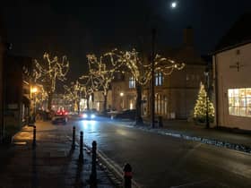 Christmas lights in High Street