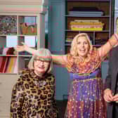 Esme Young, Sara Pascoe and Patrick Grant