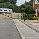 One of the caravans, which was part of the encampment set up at Mason Avenue Park in Lillington at the end of last week. This picture was taken on Saturday (July 30) and the travellers moved on from the site on Sunday July 31.