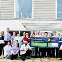 Staff celebrating at Low Furlong