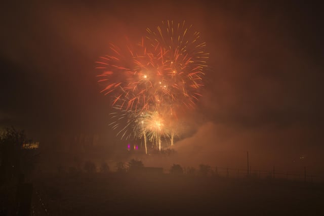 The annual firework show at Kenilworth Castle. Photo by Steven Barnett