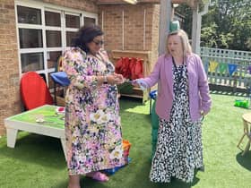 At the launch of Acorns Nursery.