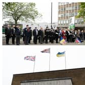 Scenes at Rugby Town Hall this morning. Picture: Rugby Borough Council.