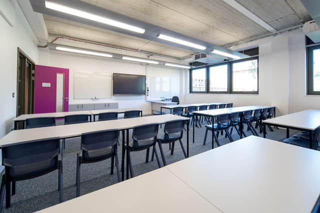 A classroom at the new Kenilworth School & Sixth Form. Image courtesy of Morgan Sindall Construction.
