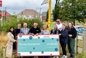 Representatives from Urban&Civic, OurJay Foundation with the Mayor of Rugby