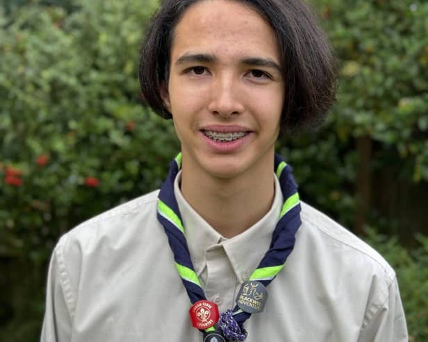 Nathan Barnard will be representing the UK at the Roverway 2024 event. Photo supplied