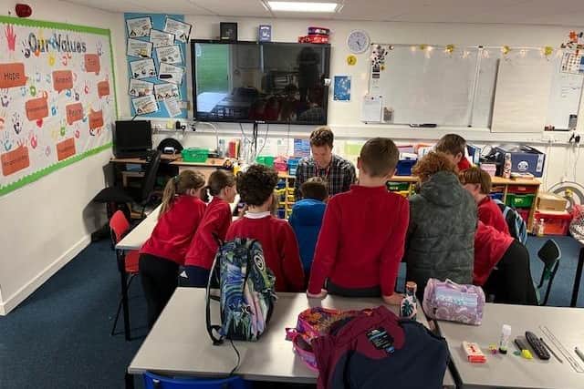 Angus Baskerville has been holding magic workshops at Cubbington C of E Primary School. Photo supplied