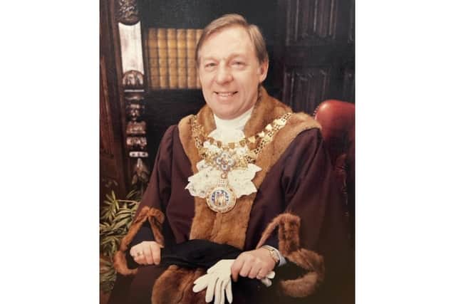 Cllr Gerald Guest when he was first elected the Mayor of Warwick in 1982. Photo supplied