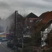 Emergency services were called to Theatre Street after a fire broke out at a flat in Warwick