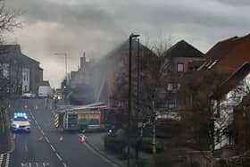 Emergency services were called to Theatre Street after a fire broke out at a flat in Warwick