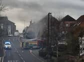 Emergency services were called to Theatre Street after a fire broke out at a flat in Warwick