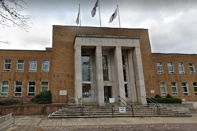 Rugby Town Hall. Birthplace of two Caldecott companies. Photo: Google Street View