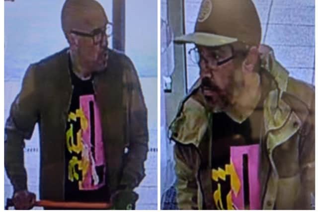 Warwickshire Police have released a CCTV image of a man they wish to speak to as he may be able to help with enquiries. Photos by Warwickshire Police