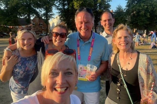 Closing ceremony staff with Andrew Day