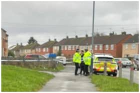 Police cordoned off the area around St Margarets Road at about 1.20pm yesterday (Sunday January 14)