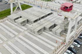 HS2's precast viaduct segment yard at Kingsbury in Warwickshire. Picture courtesy of HS2.