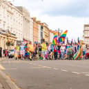 The Warwickshire Pride march in 2023. Picture supplied.
