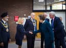 Chief Executive of Warwickshire County Council, Monica Fogarty, meets Princess Anne at the conference. Photo supplied