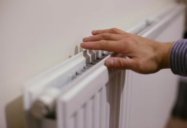 A radiator at a home in north London.
