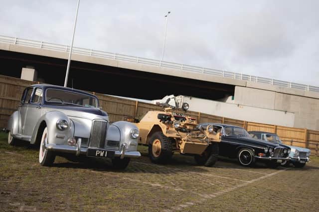 Vintage cars made the trip to officially launch the structure.