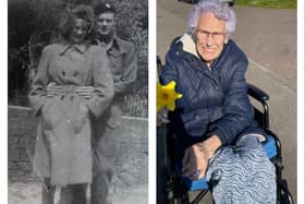 Doreen with late husband Ron. Right: All smiles for her 100th birthday.