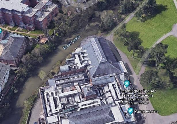 The work which is being undertaken by Severn Trent Water is the first stage of a multi-million pound programme to improve water quality in the River Leam, by
reducing overflows and spills from the local sewer network. Photo by Google Maps