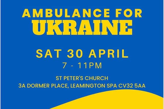 A poster for the event in Leamington.