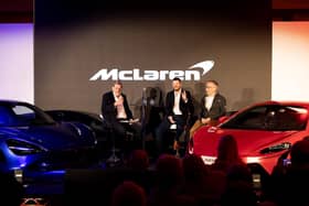 Experts talk about the development of the McLaren supercar at the British Motor Museum in Gaydon