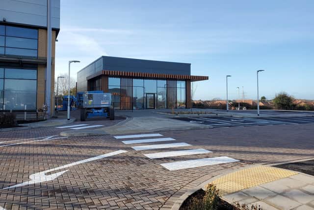 Work continues at the new KFC site at the Leamington Shopping Park ahead of its opening this year. Photo taken earlier this year by Geoff Ousbey