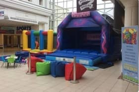 The Family Parties inflatables at the Royal Priors shopping centre in Leamington.