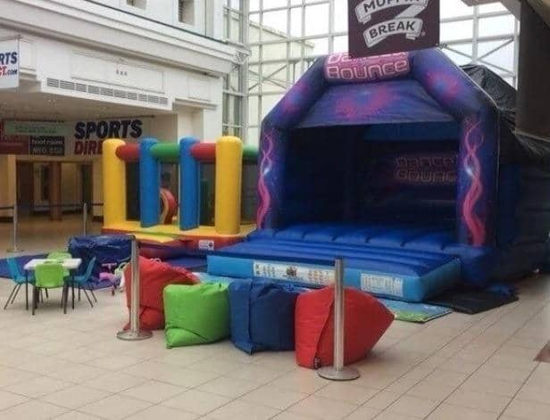 The Family Parties inflatables at the Royal Priors shopping centre in Leamington.