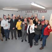 Visitors get a tour of the new Lutterworth rugby club changing room.PICTURE: ANDREW CARPENTER
