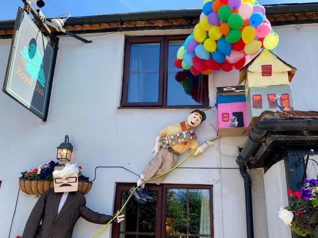 Colourful scene from the film-hit 'Up'.