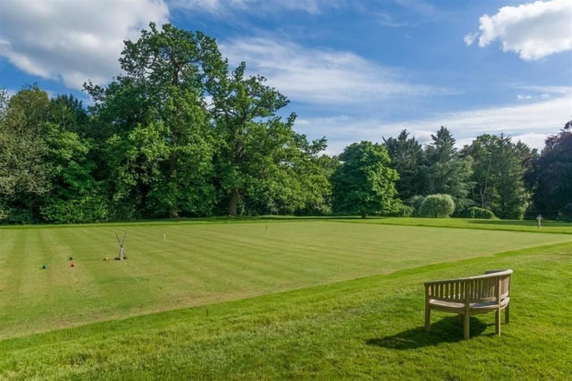 The full-sized croquet pitch. Photo by Fine and Country