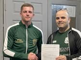 Nick Leahy signs with Jon Pegg after turning pro.