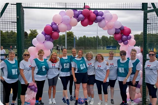 The Harbury Hornets walking netball team at the tournament. Picture supplied.