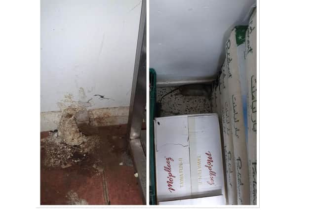 Photos of the rat and mouse infestation at the Nishan Cash & Carry in Leamington. Pictures supplied by Warwick District Council.