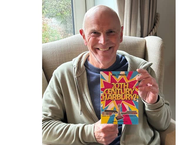 Author Bill Timson with his new book, 20th Century Harbury, which has been published by the Harbury Heritage Group. Photo supplied