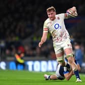 Ollie Chessum in action against Scotland at Twickenham. Photo: Getty Images.