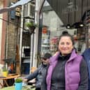 Muge Tozlu and husband Baris outside her new venture Heyday Street Food in Rugby town centre.