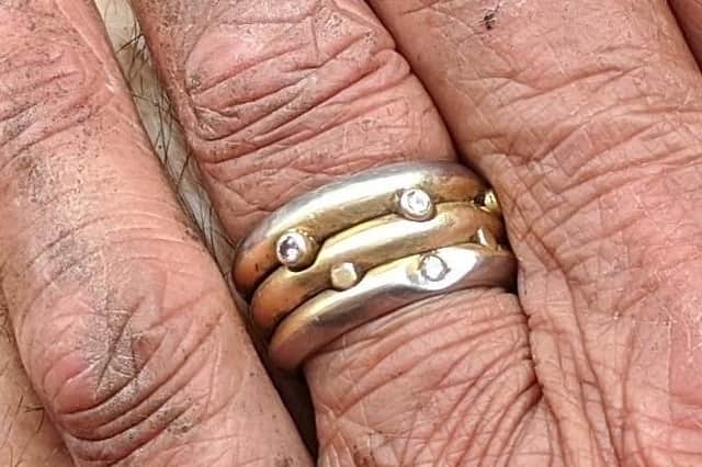 The stolen rings. Photo issued by Warwickshire Police