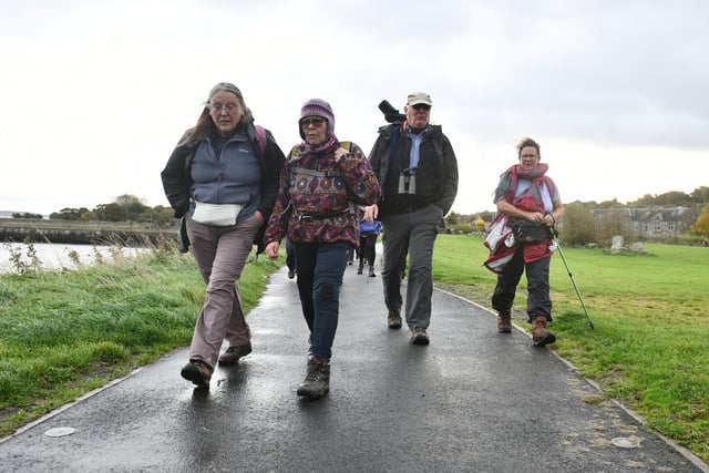 Pilgrimage for COP26 in Bo'ness walking to Grangemouth.