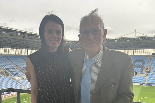 Mac M. Muckley with Marie Edmunds, well-being navigator at Austin Heath. Photo supplied