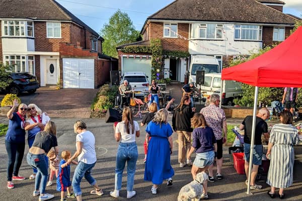Residents in Highland Road held a street party which included party games, a royal-themed quiz and set from the band Room 17 who had people dancing in the street.