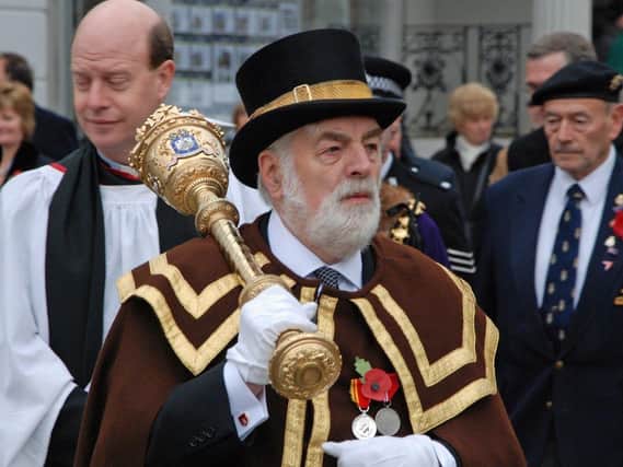 Alan Griffin as Leamington Town Council's mace bearer in 2010. Credit: Allan Jennings.