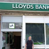 Cllr Martin Sarfas is petitioning to save Lloyds Bank in Lutterworth.