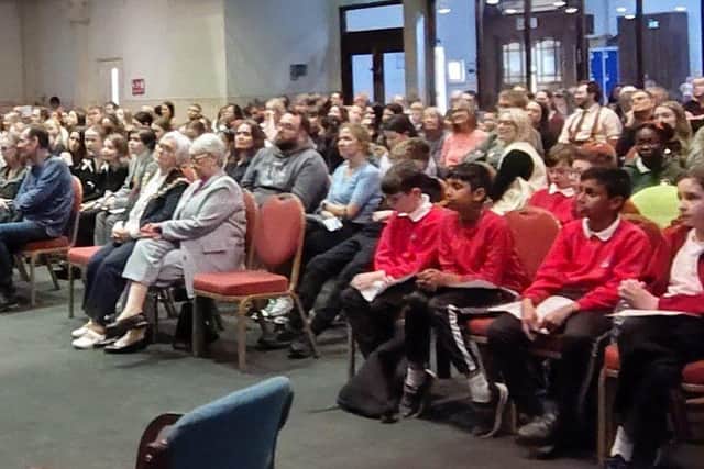 The audience awaits the judge’s decision