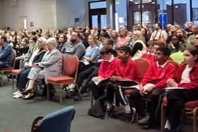 The audience awaits the judge’s decision