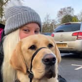 Harriet Pearce with guide dog Holden. Picture supplied.