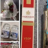 Some the items police recovered.